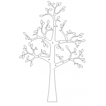 Drzewo - wieszak dekoracyjny (surowy)